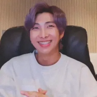 🍀 RM RM, BTS, K-pop, música, cantor, líder telegram sticker