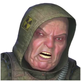 🤬 Stalker, Zone, Nucleair, Waarschuwing, Apocalypse telegram sticker