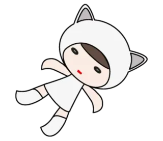 😐 kawaii, mignon, dessin animé, animé, personnage, poupée, mascotte telegram sticker
