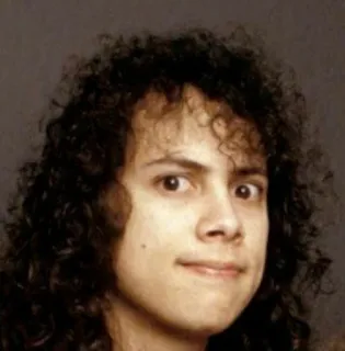 🙂 Kirk Hammett musicista, chitarrista, metal, rock, band telegram sticker