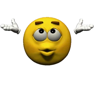 🙏 Emoji, Dar de ombros, Pergunta, Expressão, Amarelo, Mãos telegram sticker