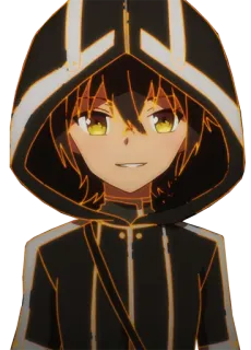 😈 Anime, Personaje, Sudadera con capucha, Manga, Arte, Ilustración telegram sticker