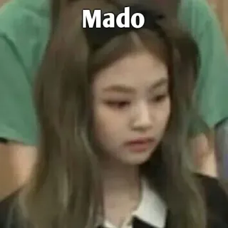 🤔 Mado kpop, meme, portrait, person, woman telegram sticker