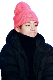 😐 V BTS, K-pop, singer, fashion, winter telegram sticker