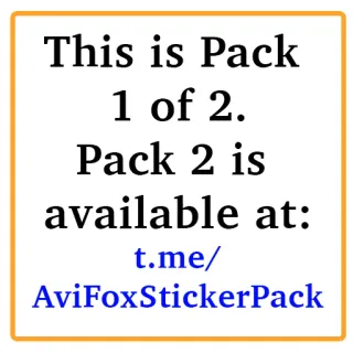 Avi Fox Sticker Pack whatsapp stickers