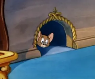 👀 Jerry Mouse Tom and Jerry мультфильм, мышь, животное, милый, анимация whatsapp sticker
