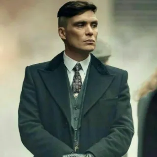😕 Thomas Shelby Peaky Blinders Peaky Blinders, Thomas Shelby, Cillian Murphy, Gangster, TV Serie, Birmingham, 1920er telegram sticker