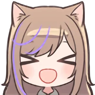 😆 аниме, девочка, милая, мультфильм, каваий, счастливый, улыбка, манга telegram sticker