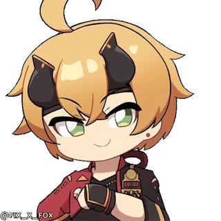 👌 Thoma Genshin Impact whatsapp sticker