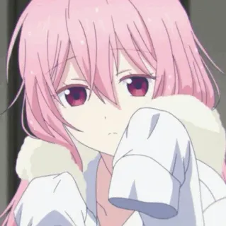 🍭 アニメ, ピンク髪, 可愛い, 女の子, キャラクター telegram sticker