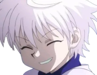 😁 Killua Zoldyck Hunter x Hunter アニメ, キルア, Hunter x Hunter, 笑顔, 漫画 telegram sticker