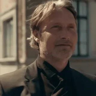 😎 Mads Mikkelsen Schauspieler, Mann, Anzug, Porträt telegram sticker