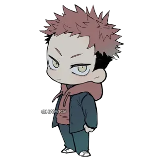 😒 @HAWKS Anime, Charakter, Cartoon, Manga, Zeichnung telegram sticker