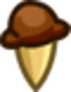 🍦 ice cream, cone, dessert, chocolate whatsapp sticker