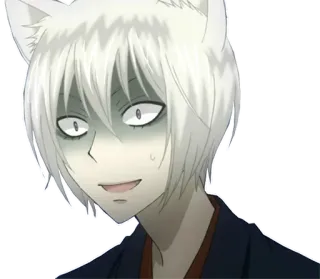 😰 anime, fox, man, funny, confused, cartoon telegram sticker