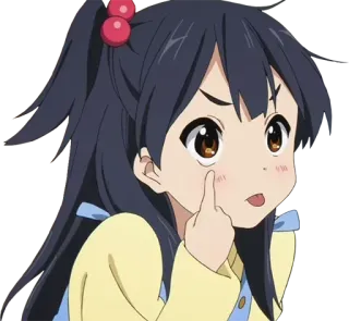 😜 anime, girl, middle finger, rude, gesture telegram sticker