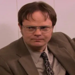 😠 Dwight Schrute The Office Dwight, Schrute, The Office, Acara TV, Komedi whatsapp sticker