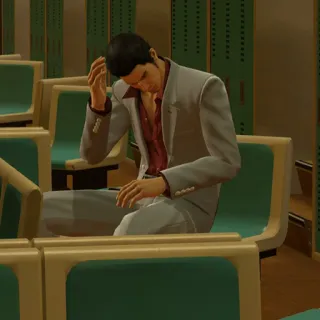 🤦‍♂️ Kazuma Kiryu Yakuza triste, yakuza, kiryu, kazuma, seduto telegram sticker