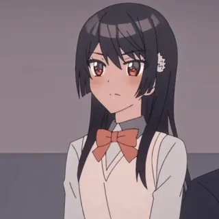 🤨 Anime, Cô gái, Đồng phục học sinh, Phim hoạt hình, Nhân vật, Hoạt hình telegram sticker