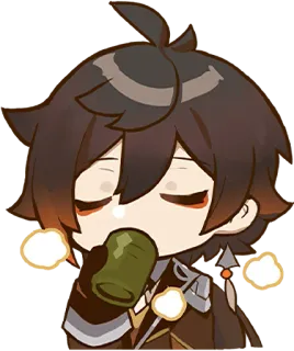 Paimon's Paintings Set :: @line_stickers telegram stickers
