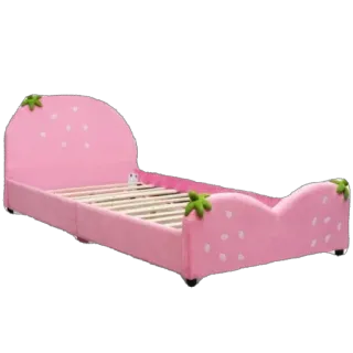 🫥 bed, furniture, bedroom, strawberry, pink, child, nursery, kids, home decor telegram sticker