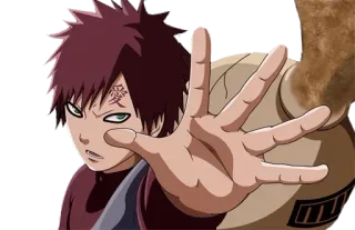 😒 Gaara Naruto anime, gaara, naruto, character telegram sticker