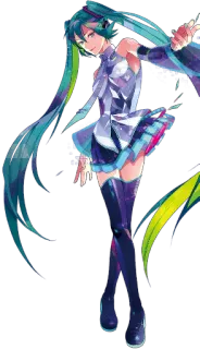 😀 Hatsune Miku 애니메이션, 보컬로이드, 캐릭터, 음악, 하츠네 미쿠 whatsapp sticker