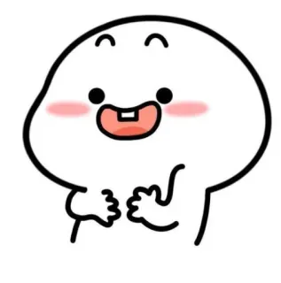 😁 mignon, dessin animé, joyeux, souriant, kawaii telegram sticker
