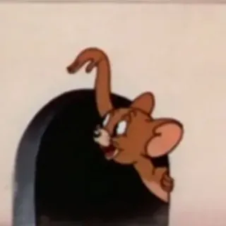 🙋‍♀️ Jerry Tom and Jerry cartoon, mouse, classic, funny, character telegram sticker