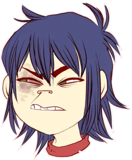 Whimsicalcannibal X Gorillaz telegram stickers