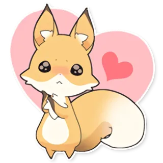 Girly Fox Remastered whatsapp stickers