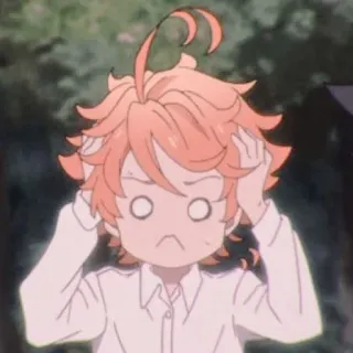 ⛓ Emma The Promised Neverland Anime, Personaje, Dibujo animado, The Promised Neverland, Emma, Expresión, Manga telegram sticker