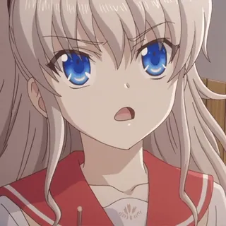 🤨 Nao Tomori Charlotte anime, garota, Charlotte, Nao Tomori whatsapp sticker