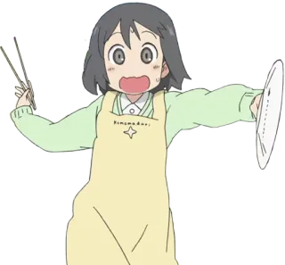 😨 kinomadori Anime, Dibujos animados, Personaje, Chica, Lindo, Ilustración, Obra de arte whatsapp sticker