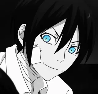 💙 Yato Noragami anime, manga, noragami, yato, dio, personaggio, giapponese whatsapp sticker