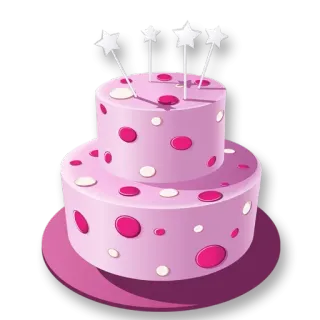 🎂 gâteau, anniversaire, dessert, fête, sucré whatsapp sticker