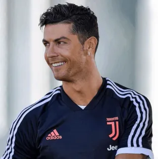 🖤 Cristiano Ronaldo 足球, 运动员, 体育, 足球, 球员 telegram sticker