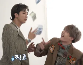 💸 찍고 เงิน, คน, เกาหลี, บันเทิง, คนดัง telegram sticker