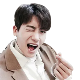 😘 uomo, occhiolino, coreano, cantante, attore telegram sticker