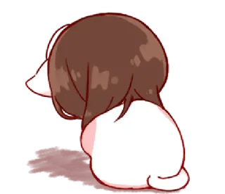 🎭 Chibi, Anime, Sedih, Karakter, Lucu, Gadis telegram sticker