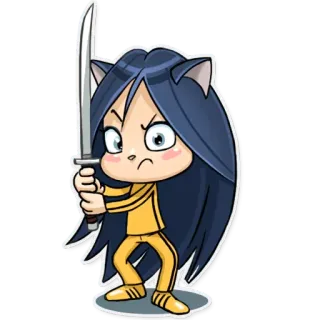 Kitty The Witch telegram stickers