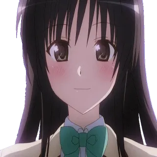😄 Lala Satalin Deviluke To Love Ru anime girl, school uniform, cute, anime, manga, japanese animation telegram sticker