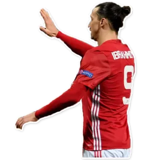 🤚 Zlatan Ibrahimovic IBRAHIMOVIC 9 olahraga, sepak bola, football, pemain, ibrahimovic, atlet telegram sticker