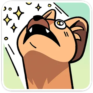 ⭐ dog, cute, funny, cartoon, pet, animal telegram sticker