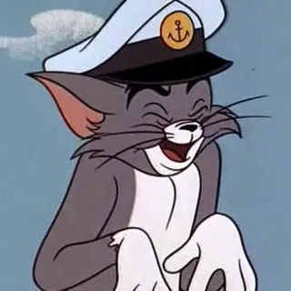 😆 Tom Cat cat, cartoon, character, animation, humor, smile, funny telegram sticker