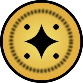 👁 硬币, 黄金, 抽象, 符号, 几何 telegram sticker