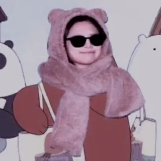 🦖 We Bare Bears Desenho animado, Ursos, Selfie, Óculos de sol, Capuz telegram sticker