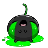 😭 Мультфильм, Слизь, Капля, Милый, Монстр, Зеленый telegram sticker