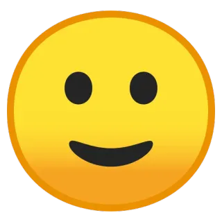 🙂 Emoji, Senyum, Bahagia, Kuning, Wajah telegram sticker