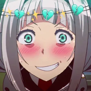 💈 anime, girl, cute, sparkle, heart, broken heart, stars telegram sticker